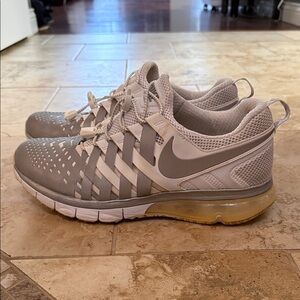 Nike Beige and White Training Sneakers